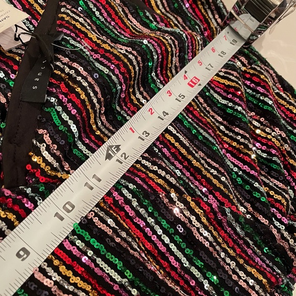 Sanctuary rainbow sequin striped embellished multi cocktail party new with tag - Picture 6 of 14